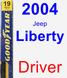 Driver Wiper Blade for 2004 Jeep Liberty - Premium