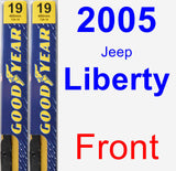 Front Wiper Blade Pack for 2005 Jeep Liberty - Premium