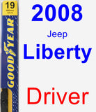 Driver Wiper Blade for 2008 Jeep Liberty - Premium