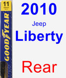 Rear Wiper Blade for 2010 Jeep Liberty - Premium