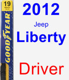 Driver Wiper Blade for 2012 Jeep Liberty - Premium