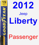 Passenger Wiper Blade for 2012 Jeep Liberty - Premium