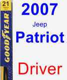 Driver Wiper Blade for 2007 Jeep Patriot - Premium