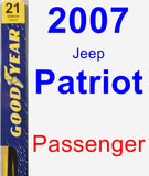 Passenger Wiper Blade for 2007 Jeep Patriot - Premium