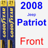 Front Wiper Blade Pack for 2008 Jeep Patriot - Premium