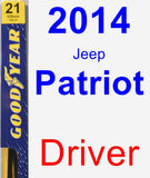 Driver Wiper Blade for 2014 Jeep Patriot - Premium