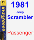 Passenger Wiper Blade for 1981 Jeep Scrambler - Premium