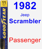 Passenger Wiper Blade for 1982 Jeep Scrambler - Premium