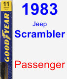 Passenger Wiper Blade for 1983 Jeep Scrambler - Premium