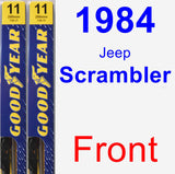 Front Wiper Blade Pack for 1984 Jeep Scrambler - Premium