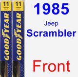Front Wiper Blade Pack for 1985 Jeep Scrambler - Premium
