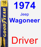 Driver Wiper Blade for 1974 Jeep Wagoneer - Premium