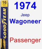 Passenger Wiper Blade for 1974 Jeep Wagoneer - Premium