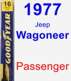 Passenger Wiper Blade for 1977 Jeep Wagoneer - Premium