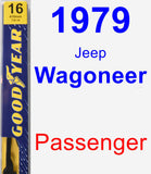 Passenger Wiper Blade for 1979 Jeep Wagoneer - Premium