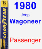 Passenger Wiper Blade for 1980 Jeep Wagoneer - Premium