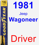 Driver Wiper Blade for 1981 Jeep Wagoneer - Premium