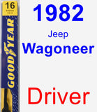 Driver Wiper Blade for 1982 Jeep Wagoneer - Premium