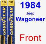 Front Wiper Blade Pack for 1984 Jeep Wagoneer - Premium