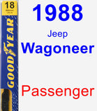 Passenger Wiper Blade for 1988 Jeep Wagoneer - Premium