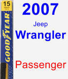 Passenger Wiper Blade for 2007 Jeep Wrangler - Premium