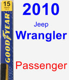 Passenger Wiper Blade for 2010 Jeep Wrangler - Premium