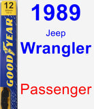 Passenger Wiper Blade for 1989 Jeep Wrangler - Premium