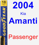 Passenger Wiper Blade for 2004 Kia Amanti - Premium