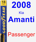 Passenger Wiper Blade for 2008 Kia Amanti - Premium