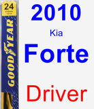 Driver Wiper Blade for 2010 Kia Forte - Premium