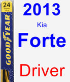 Driver Wiper Blade for 2013 Kia Forte - Premium