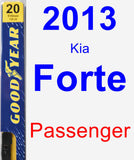 Passenger Wiper Blade for 2013 Kia Forte - Premium