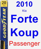 Passenger Wiper Blade for 2010 Kia Forte Koup - Premium