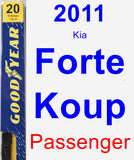Passenger Wiper Blade for 2011 Kia Forte Koup - Premium