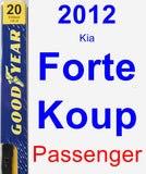 Passenger Wiper Blade for 2012 Kia Forte Koup - Premium