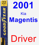 Driver Wiper Blade for 2001 Kia Magentis - Premium