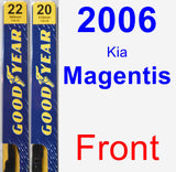 Front Wiper Blade Pack for 2006 Kia Magentis - Premium