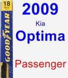 Passenger Wiper Blade for 2009 Kia Optima - Premium