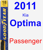 Passenger Wiper Blade for 2011 Kia Optima - Premium