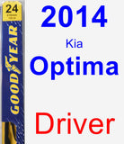 Driver Wiper Blade for 2014 Kia Optima - Premium
