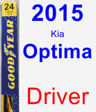 Driver Wiper Blade for 2015 Kia Optima - Premium