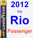 Passenger Wiper Blade for 2012 Kia Rio - Premium