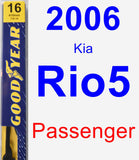 Passenger Wiper Blade for 2006 Kia Rio5 - Premium
