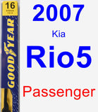 Passenger Wiper Blade for 2007 Kia Rio5 - Premium