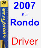 Driver Wiper Blade for 2007 Kia Rondo - Premium