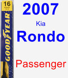 Passenger Wiper Blade for 2007 Kia Rondo - Premium