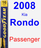 Passenger Wiper Blade for 2008 Kia Rondo - Premium