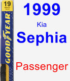 Passenger Wiper Blade for 1999 Kia Sephia - Premium