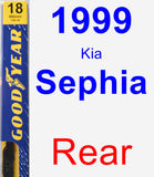 Rear Wiper Blade for 1999 Kia Sephia - Premium