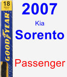 Passenger Wiper Blade for 2007 Kia Sorento - Premium